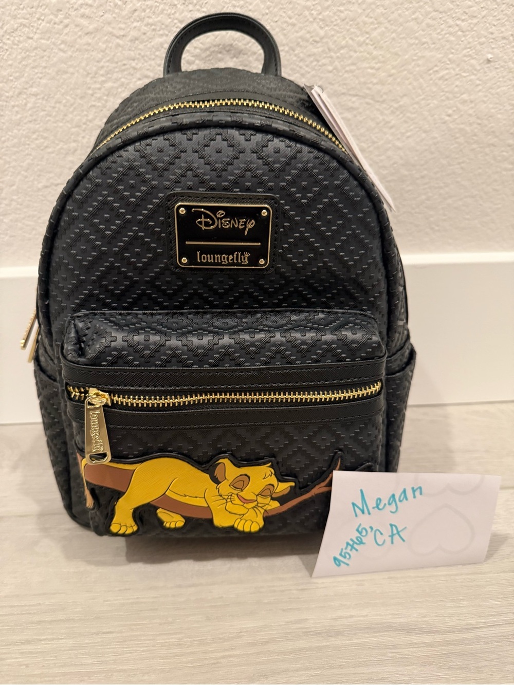 Loungefly sleeping Simba backpack Lion King NWT